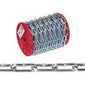 Campbell Chain & Fittings Campbell 0722827 Straight Link Coil Chain, 520 lb Working Load Limit, #2/0, Steel, Zinc 072-2827